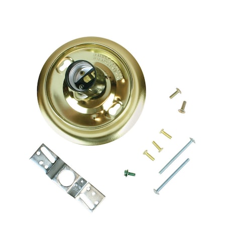 Jandorf Jandorf Brass Glass Holder Kit 1 pk 60221